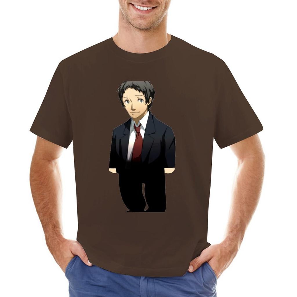 Adachi From Persona Tshirt Kawaii Clothes Aesthetic Clothes Cat Shirts Custom T Shirts Design Your Own Unisexs White T Shirts