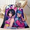 1pc K-Pop Coloring Book Blanket Comfortable Soft Lightweight Multi Seasonal Blanket for Travel Camping Picnics Sofa Office Bedroom Gift Friends