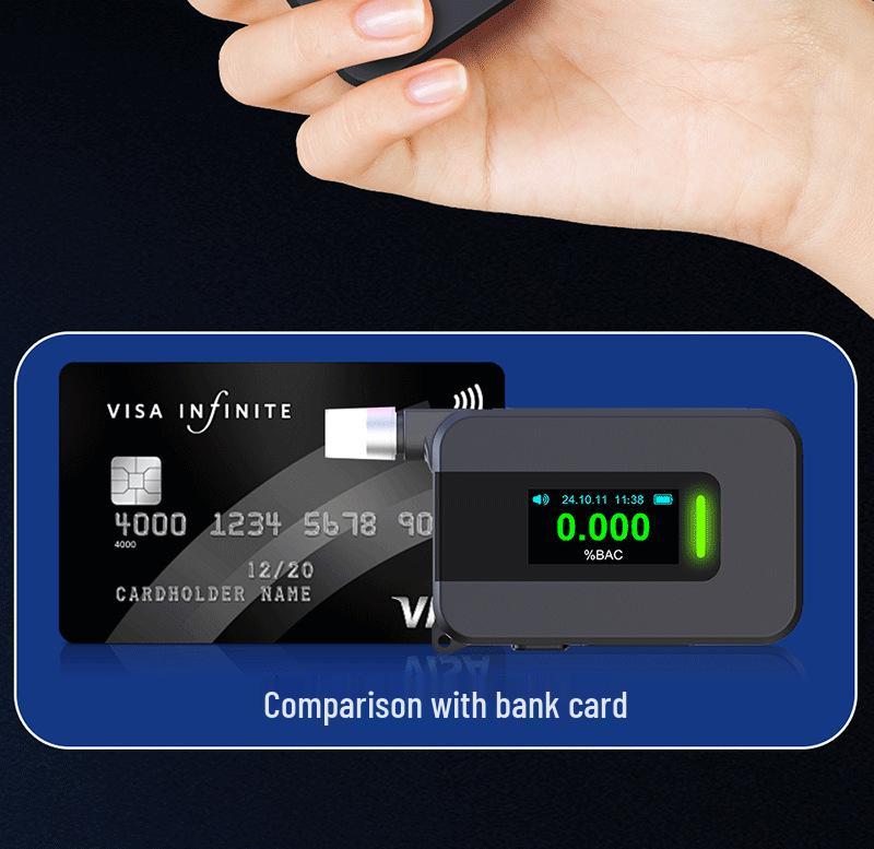 High-Precision Portable Electrochemical Breathalyzer for Professional Alcohol Testing