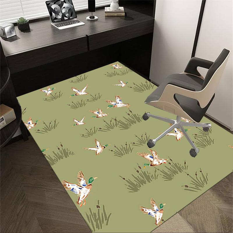 

1PC Ducks Cattails Non-Slip Floor carpet, Office, family, bedroom, Studio - Large Area Rug, Vibrant Colors, Longlasting Material-X430 60cm by 90cm