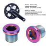 Bike Crank Screw Rust Proof Metal Chain Wheel Nut Bike Crankset Arm Fixing Screw for Road Bikes 2pcs