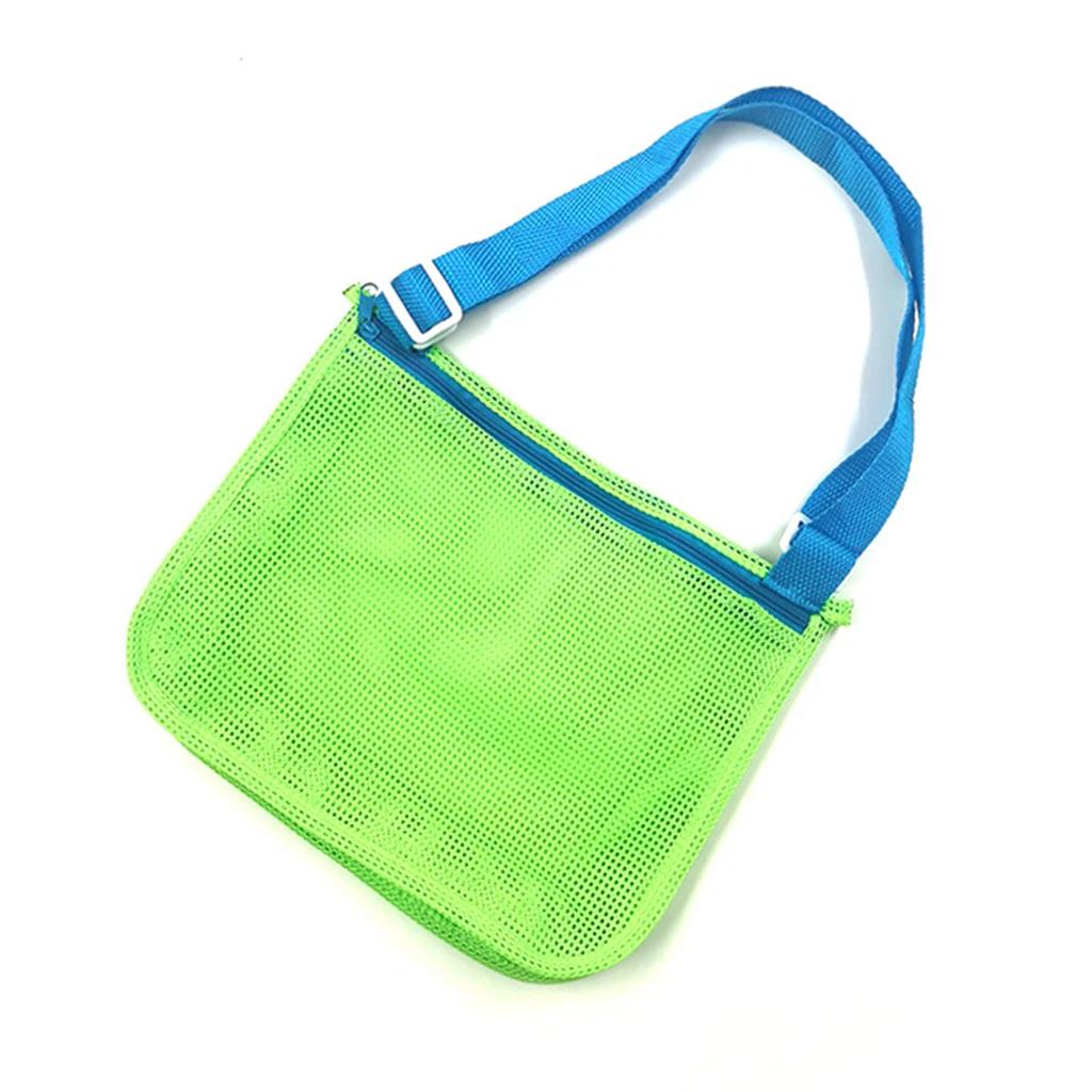 Outdoor Beach Mesh Bag Childen Sand Away Foldable Protable Baby Beach Toys Clothes Bags Kids Toys Storage Sundries Organizers