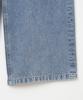 MILLO WOMEN Cutout Patch Wide Jeans [Mid Blue]