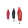 10Pcs Black Red Color Alligator Clip Durable Soft Plastic Coated Test Probe Clip 28/35/45mm Size Metal + Plastic