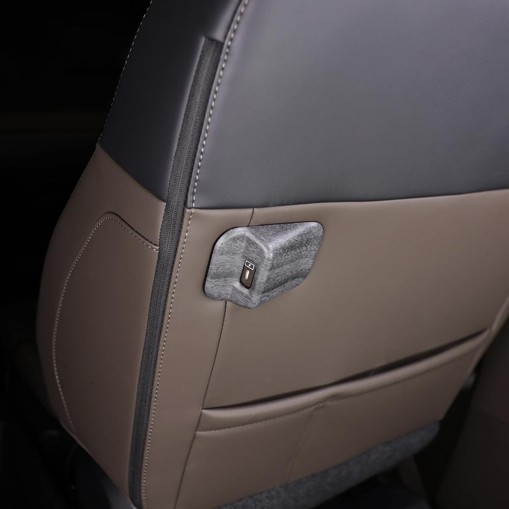2PCS For KIA PV5 2025-2026 LHD Car Seat USB Charging Port Socket Frame Cover Decorative Protector Interior Styling Accessories