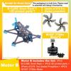 Bo Cube B-CUBE 3" FPV Drone Kit with Carbon Fiber Quadcopter and Motor B