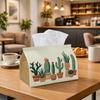 1pc Modern Minimalist Tissue Box - Potted Cactus Succulent Napkin Storage Box, Suitable for Rolls/facial Tissues/single Sheets, Multi-functional Stora