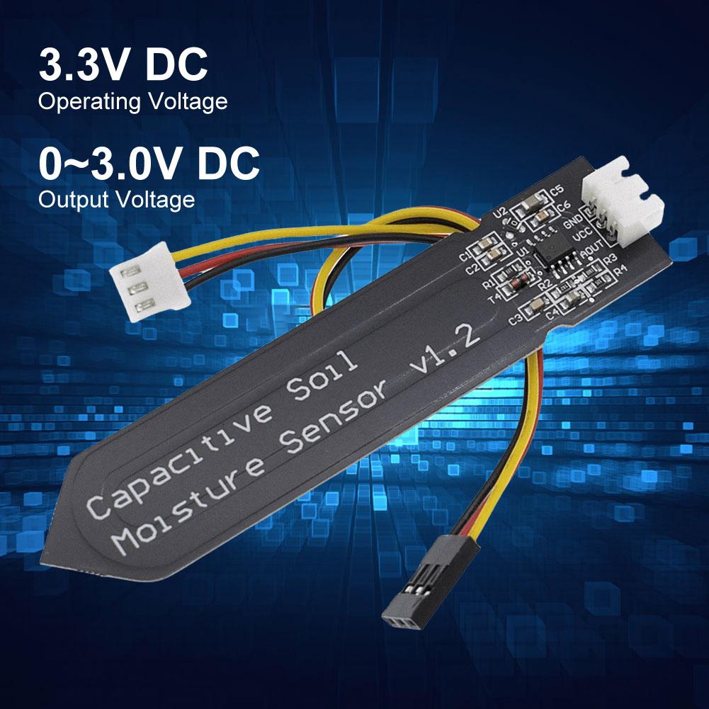 Soil Humidity Moisture Sensor Module Wide Voltage 3.3V Garden Watering DIY Module Corrosion Resistant W/ Gravity for Arduino