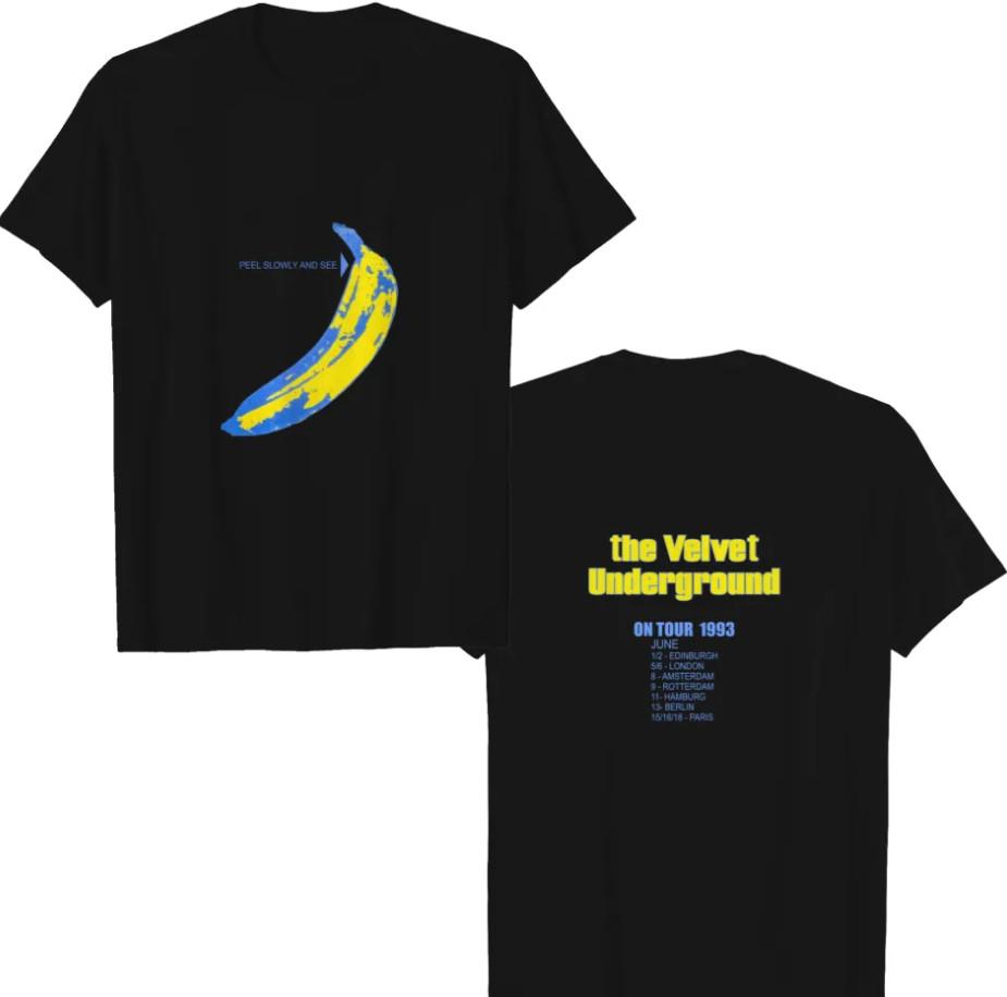 Vintage 1993 The Velvet Underground Peel Slowly And See T-ShirtTshirt Unisex T-Shirt XXXL 1990₽