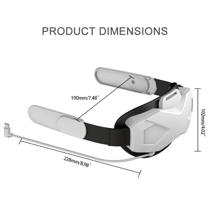 Bequemes VR-Headset-Ersatz für den Kopfgurt für 2-PC-Virtual-Reality beim VR-Gaming Entdecken Sie Neue Welten