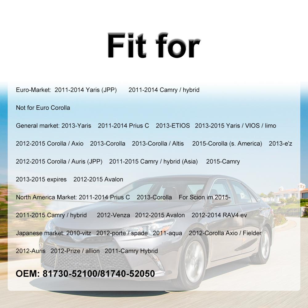 81730-52100 Rearview Mirror Turn Signal Flashing for Camry 2013-2015Corolla 2013-2019 Yaris 2011-2014 Toyota RAV4 2013-2015Turn Signal 2