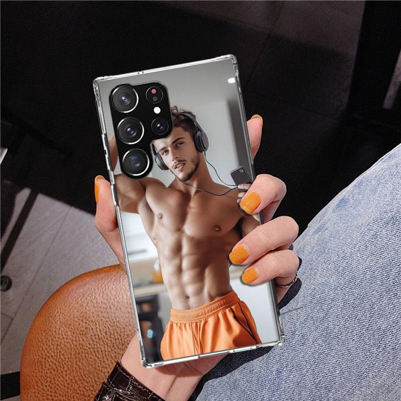 Sexy Muscle Man Gay Fitness Phnoe Case for Samsung Galaxy S26 S25 Edge S23 S24 Ultra S22 Plus S21 S20 FE Unique Cover Soft Coque