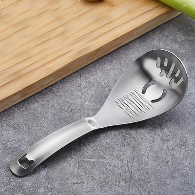 Multifunctional 304 Stainless Steel Kitchen Slotted Serving Spoon Easy To Clean and Storage