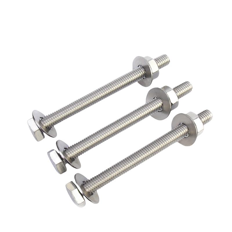 Sukalun 304 Stainless Steel External Hex Through-Wall Bolt & Rod Set