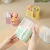 Hygienic Cosmetic Cotton Storage Container Clear Vertical Organizers For Bathroom And Vanities Organization