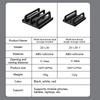Dual-Slot Adjustable Vertical Laptop Stand Abs Plastic 4In1 Design Space-Saving For Macbook Chromebook Surface Hp Dell Book Ipad