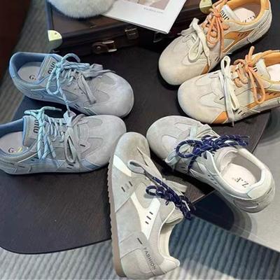 Retro Versatile Forrest Gump Shoes Fashion Color Matching Casual Board Shoes Women's Spring New Flat-bottomed Inner Height-increasing German Training
