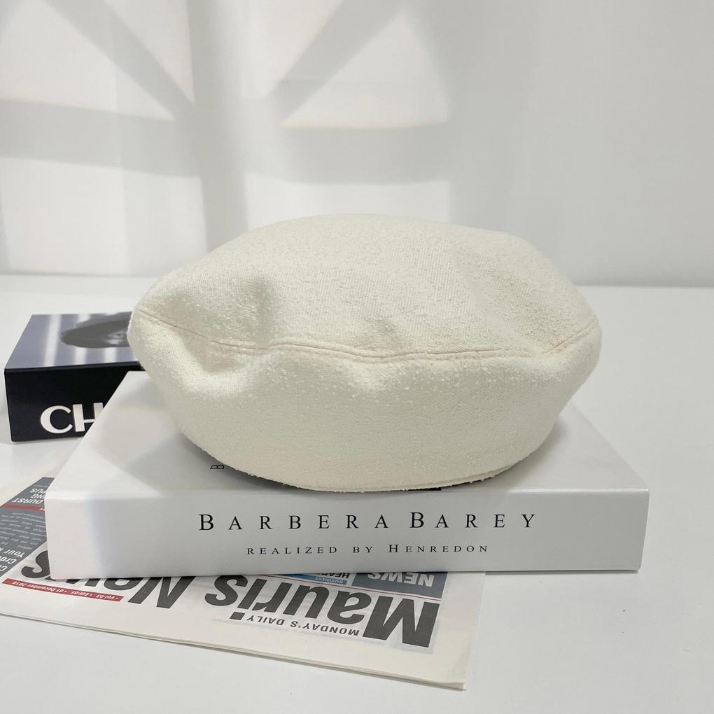 Women's and Men's Couple Daily Buckle Beret Hat