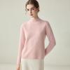 Damen Kaschmirpullover: Halbhoher Kragen, Langarm, Enganliegend, Gestrickter Pullover für Herbst/Winter