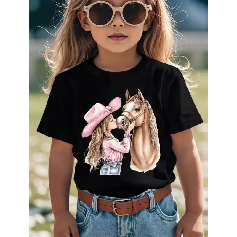 Italian Brainrot Cute Meme T-Shirt for Girls Clothes Ballerina Cappuccino Print Tee Tops Pink Summer Kawaii Outfits Streetwear