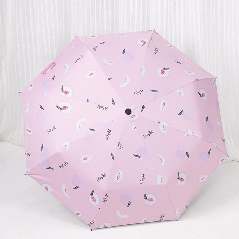 Parasol con Logo Personalizado Paraguas Plegable de Dibujos Animados - Doble Uso, Anti-UV, Para Lluvia o Sol