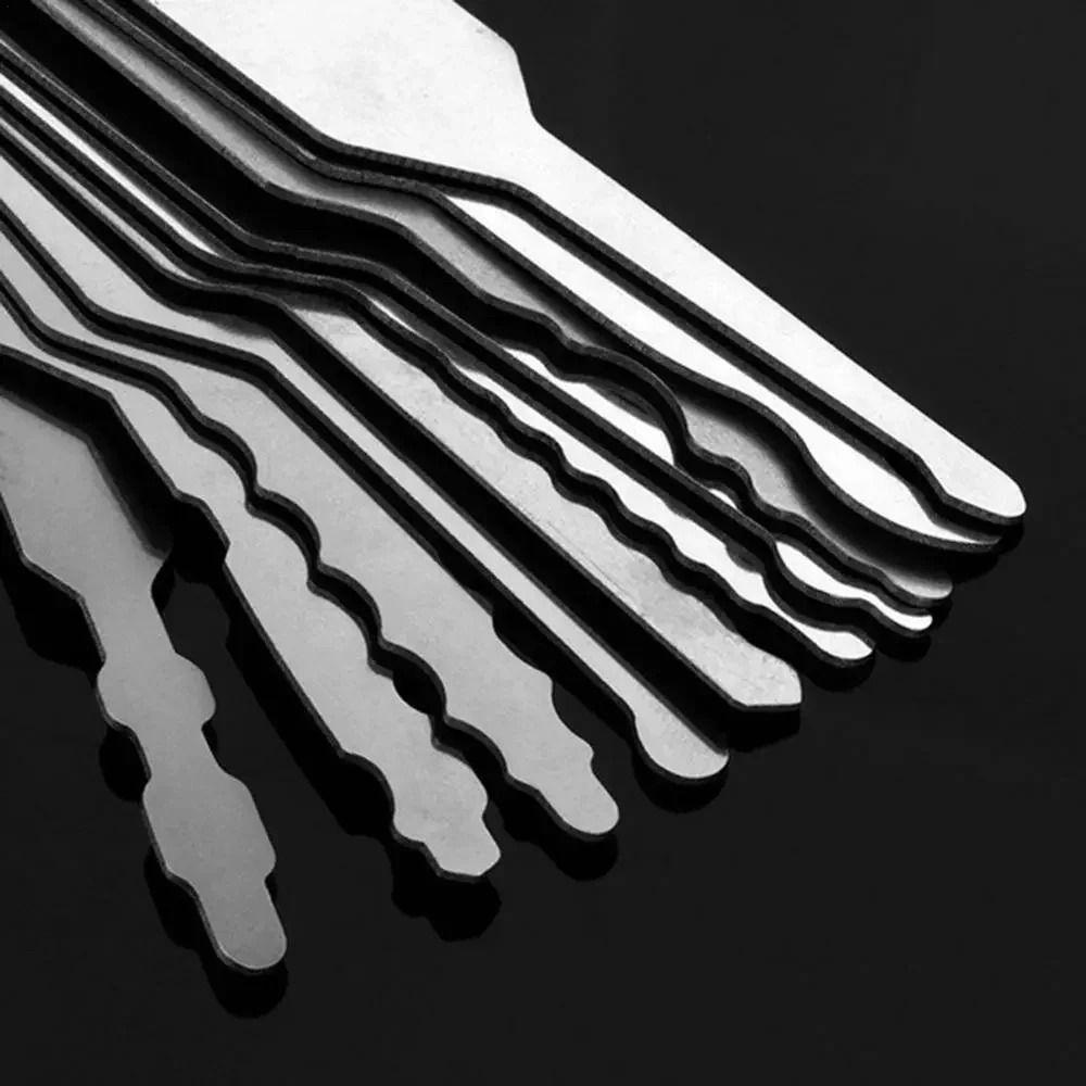 10pcs/set Wear-resistant Door Open Keys 10 In 1 Key Replacement Jiggler Keys  Car Repair Tool