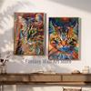 Vapour Abstract Animals Oil Painting Poster Vintage Abstract Oil Painting Animals Art Decor Home Room Aesthetic Canvas Prints