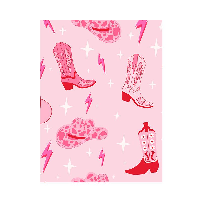 Pink Abstract Wall Art Canvas Poster Living Room Bedroom Core Decorative Painting