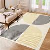 Washable Rug Modern Geometric Rug Soft Living Room Rug Arch Pattern Area Rug Non Slip Bedroom Rug Carpet for Kitchen Home Office