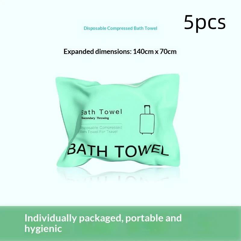 Large Disposable Bath Towel 140*70Cm Compressed Towel Travel Quick-Drying Towel Travel Essential Towel 2/5Pcs
