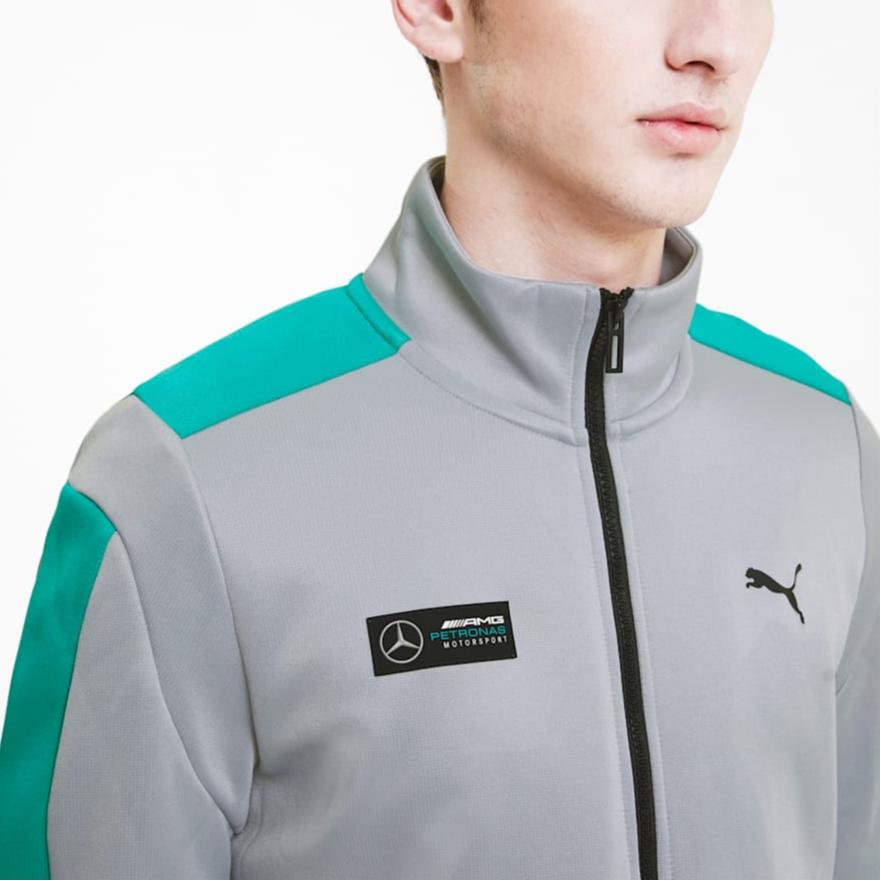 Puma X Mercedes AMG Kollaboration Stehkragen Modische, weiche und vielseitige Jacke Herrenjacke Grau 598038-02