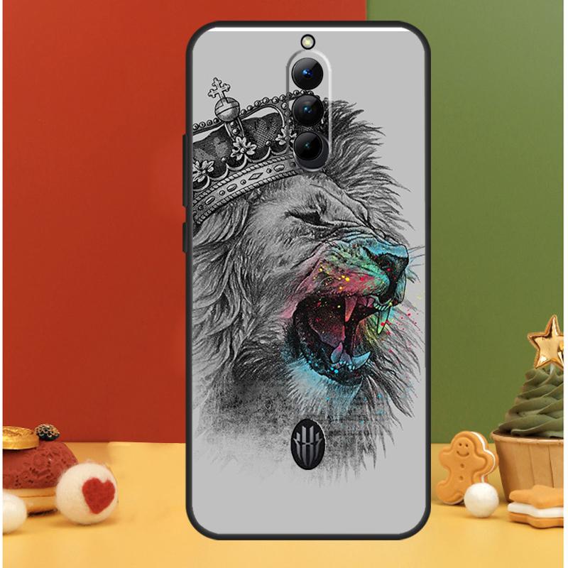 

Roaring Lion Case For ZTE Nubia Red Magic 10 Pro 9 8 8S 9S 10S 11 Pro Plus 6R 6 7 6S 7S Pro 10 Air Cover Red Magic 7S Pro
