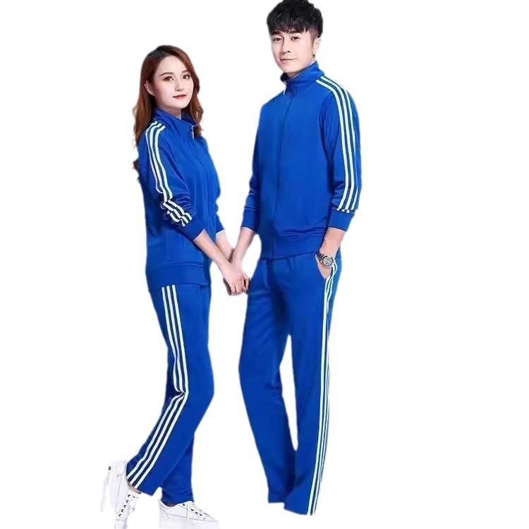 Three-pole Sportswear Set Thin Casual Wear Square Dance Suit Printed School Uniform Advertising Shirt Customized