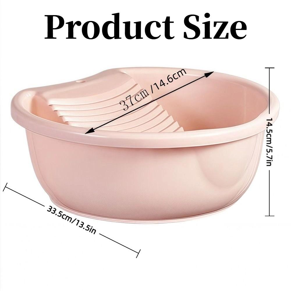 Thickened Washboard Basin 2IN1 Laundry Tub Underwear Cleaning Basin For Hand Washing Clothes