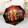 Galatasaray1 Customize Text Umbrella Automatic Umbrella Folding Umbrella with 8 Ribs Lightweight Travel Essential Fashionable Accessory