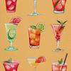Outdoor Dekostoffe Oxford - Motiv Cocktail | Dx8642