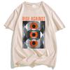 Marble Eyes T-Shirt RISE AGAINST Ricochet Laser Tshirts Cotton Unisex Streetwear Hip Hop Loose Summer Men T Shirt Print Clothing