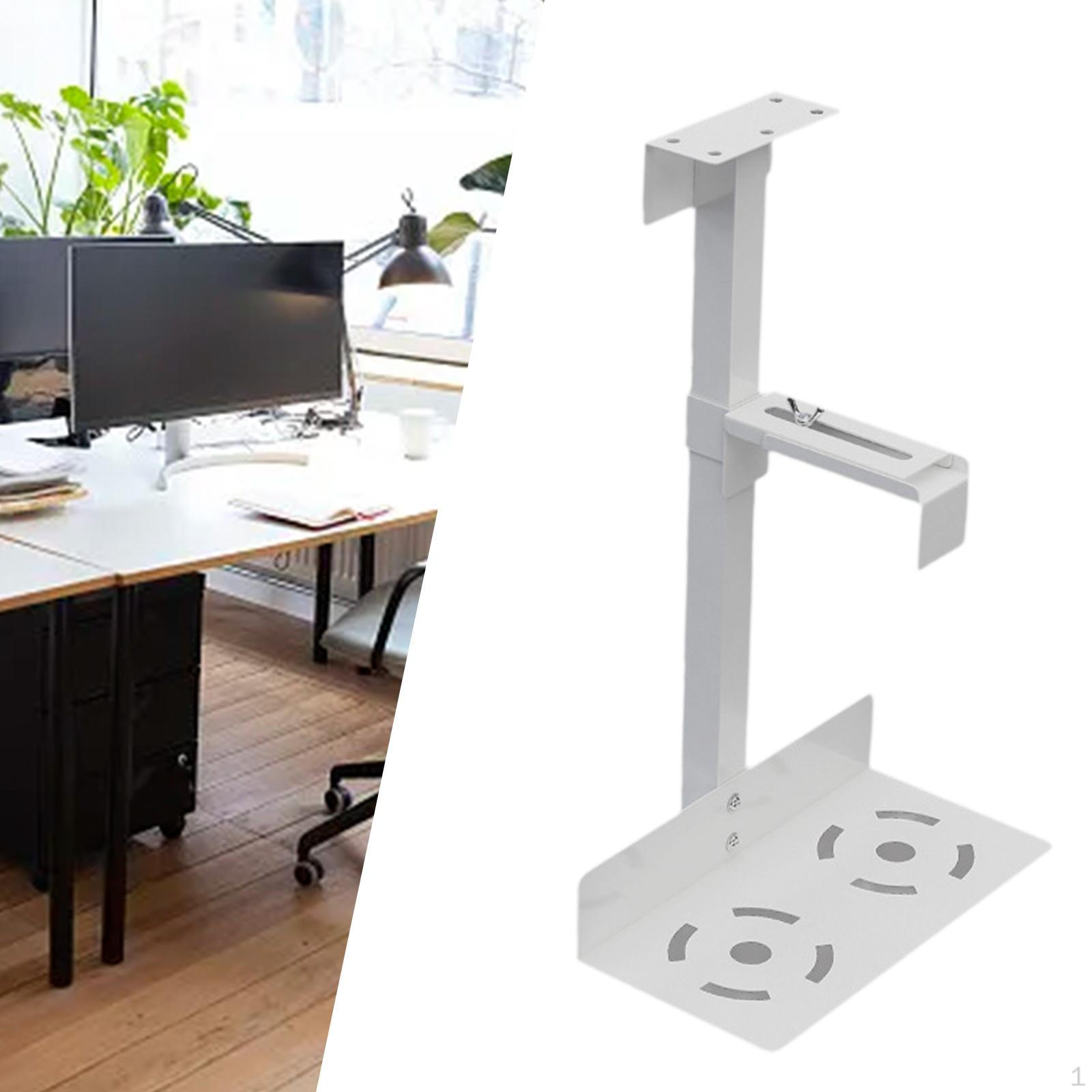 

Корпус компьютера, держатель процессора, подставка для хоста, экономящая место, практичная, крепление под столом, башня белый