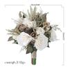 Artificial Flower Bouquet European Artificial Silk Flowers Ornament Handheld for Bridal Bouquet Wedding Party Props
