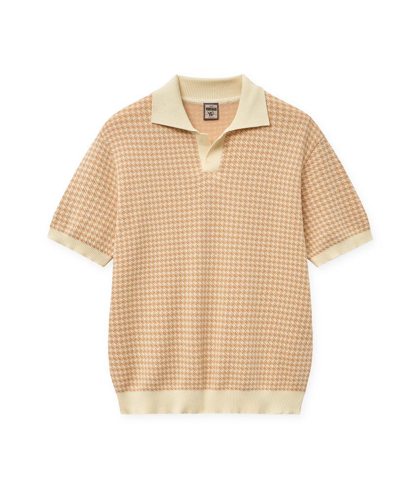 IOLO Houndstooth Half Collar_Orange