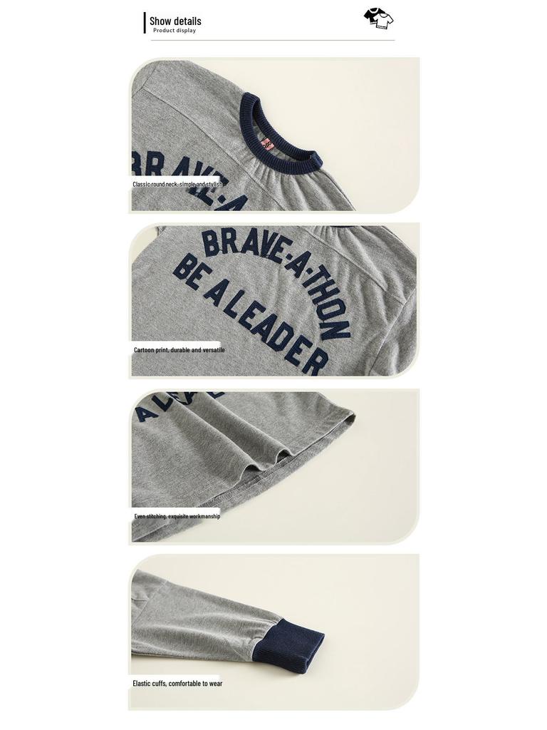 Trendy Autumn Korean Style Long Sleeve T-Shirt for Kids - Boys & Girls