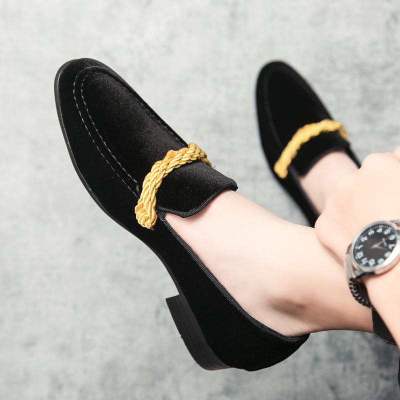 New Luxury Suede Leather 38~48 Mens Driving Casual Designer Brand Peas Black Loafers Flats Moccasins Boat Shoes for Men Footwear