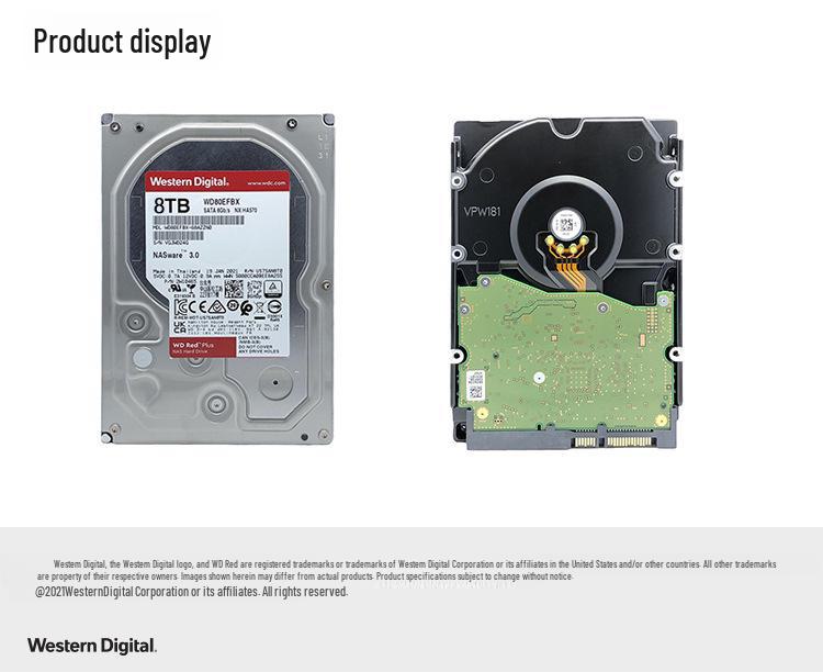 WD Western Digital NAS-Compatible Mechanical Hard Drive 2TB/4TB/8TB/10TB/16TB, 3.5-inch SATA