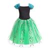 Dressy Daisy Kids' Birthday Snow Princess Green Coronation Gown, Halloween and Christmas Costume for Ages 2-3, Includes Gloves, Heart Tiara, Magic Wan
