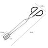 Extra Long Scissor Tongs 41cm Stainless Steel Barbecue Grilling Tongs Cooking Tool Kitchen Supply Handles Slip-proof