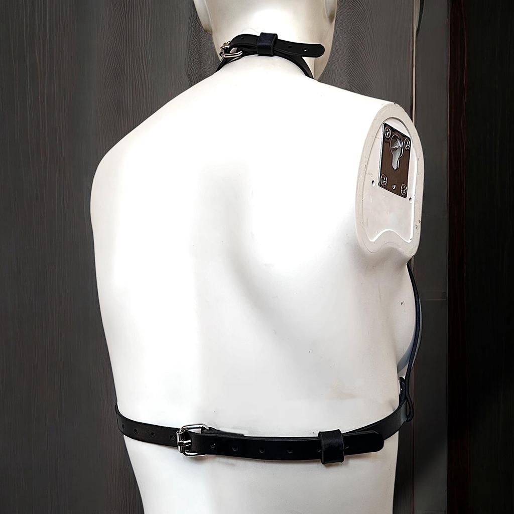 Dámský módní pás PU kůže Bondage Body Harness Prsní Punkové pásy Dekorativní postroj Gotický pasový pásek Oděvní doplňky