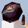 Ombrello Pieghevole Compatto West Ham United Modello Calcio Stampato Mini 5 Pieghe 8 Stecche Antivento Impermeabile Leggero Portatile