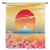 Japanese Style Sakura Sheer Voile Window Curtains Tulle Curtains Living Room Balcony Decoration Drapes