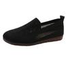 Fashion Autumn New Single Shoes Women's Fashion Round Head Deep Mouth Mesh Fabric Hollow Breathable Soft Sole Non-slip Flat Shoes