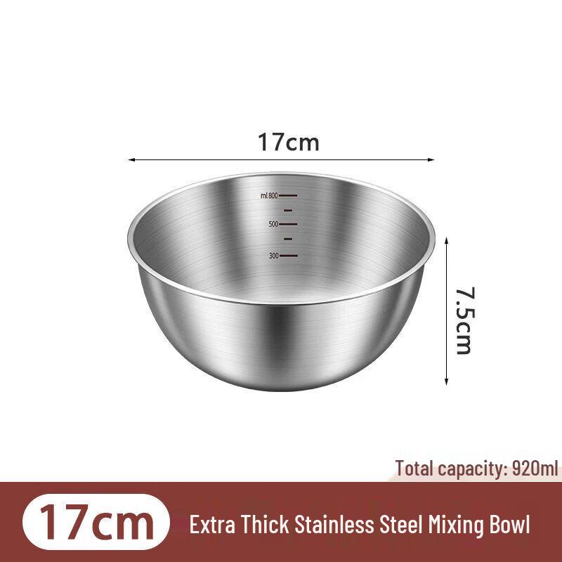 316 Food Grade Stainless Steel Mixing Bowl